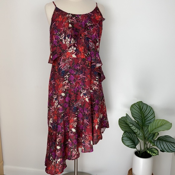 ADELYN RAE Francesca Floral Asymmetric Dress - Picture 14 of 15